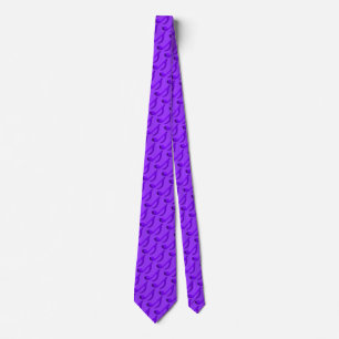 Cravate Notes musicales Motif violet