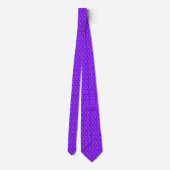 Cravate Notes musicales Répétition Motif violet (Dos)