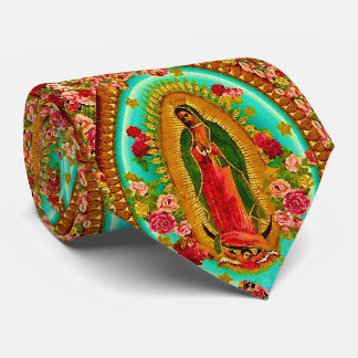 Cravate Notre Vierge Marie mexicain saint de Madame