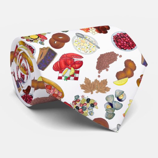 Cravate Nourriture Côtière Nouvelle-Angleterre Amérique du (Roulé)