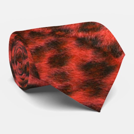 Cravate Nouveau léopard de vague (Roulé)