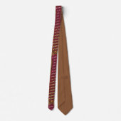Cravate Nouveauté de motif marron (Dos)