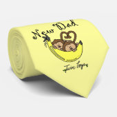 Cravate Nouveaux cadeaux de papa de singes jumeaux de (Roulé)