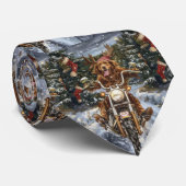 Cravate Nouvelle-Écosse Moto à chiens Noël (Roulé)