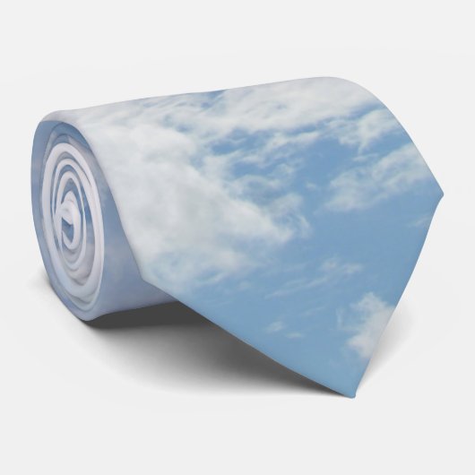 Cravate Nuages célestes (Roulé)