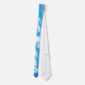 Cravate Nuages de blanc de ciel bleu (Dos)