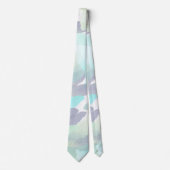 Cravate Nuages de pluie aquarelle (Devant)