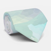 Cravate Nuages de pluie aquarelle (Roulé)