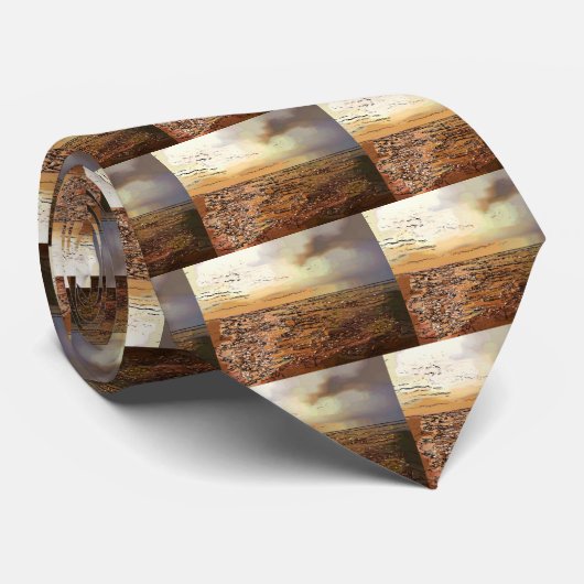 CRAVATE NUAGES DE TEMPÊTE (Roulé)