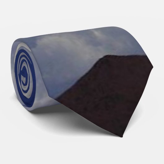 Cravate Nuages de tempête (Roulé)