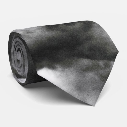 Cravate nuages tempête (Roulé)