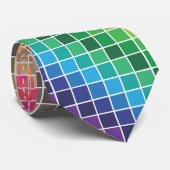 Cravate nuance de couleur arc-en-ciel (Roulé)