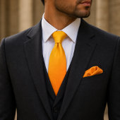 Cravate Nuance Jaune Orange