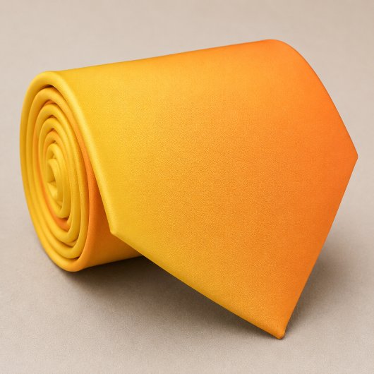 Cravate Nuance Jaune Orange