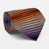 Cravate Nuances D'Aquarelle Salée Orange Et Violet (Roulé)