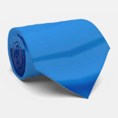 Cravate Nuances de Bleu Stripes ~ conception originale (Roulé)