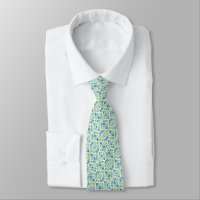 Nuances de cyan, vert romaine et floral blanc cass