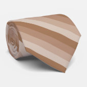 Cravate Nuances de rayures Brown (Roulé)