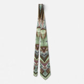 Cravate Nuances de vert Brown ~ conception originale (Dos)