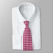 Cravate Nuances pied-de-poule de rose (Attaché)