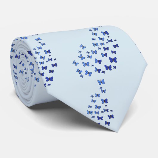 Cravate Nuée de papillon (Roulé)