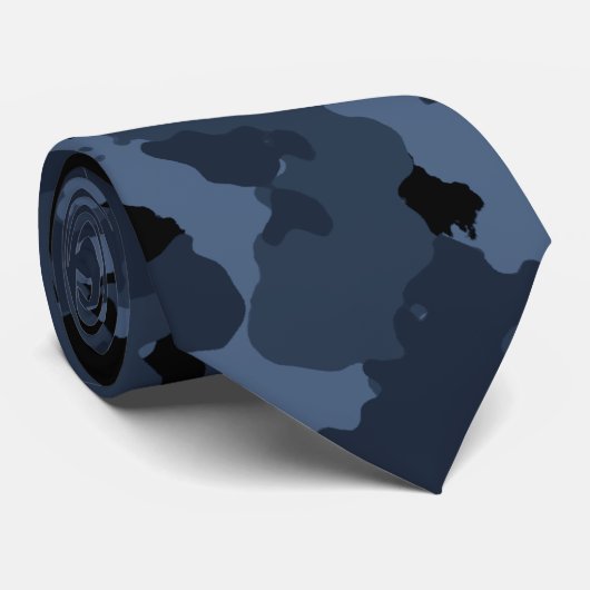 Cravate Nuit Camo (Roulé)