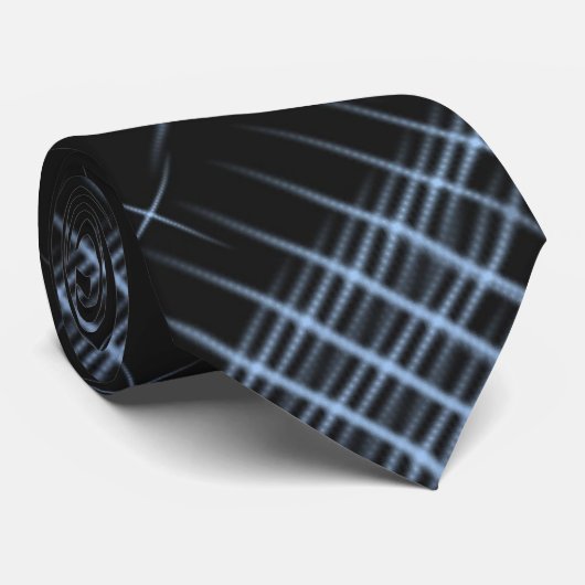 Cravate Nuit d'été Abstraite numérique étoile (Roulé)