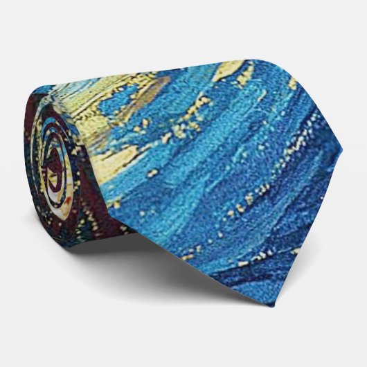 Cravate Nuit d'étoile Vincent Van Gogh (Roulé)