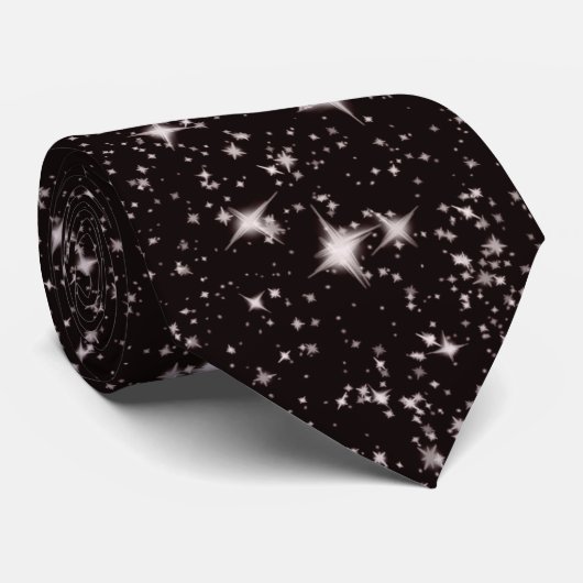Cravate nuit noire (Roulé)