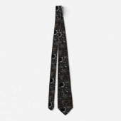 Cravate Nuit noire et or étoiles célestes mariage (Dos)