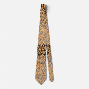 Cravate Numéro motif 01 w jauneorange BG