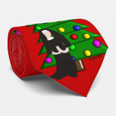 Cravate Nun Art Noël Necktie pour les hommes (Roulé)