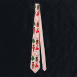 Cravate Nutcracker Funny Pink Noël<br><div class="desc">Nutcracker Funny cravate de Noël rose</div>