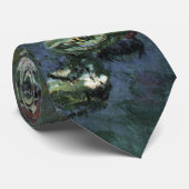 Cravate Nymphéas par Claude Monet, Fleurs Vintage (Roulé)