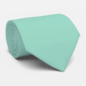 Cravate O01 Couleur vert océan (Roulé)