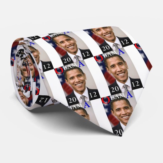 CRAVATE OBAMA 2012 (Roulé)