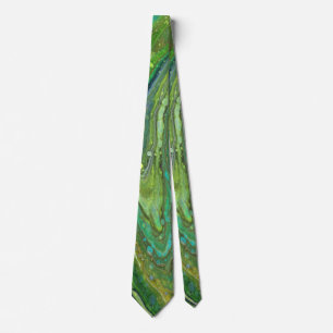 Cravate Obsession 3 Lien abstrait vert sauvage