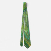Cravate Obsession 3 Lien abstrait vert sauvage (Dos)