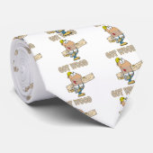 Cravate obtenu bois charpentier humour drôle design (Roulé)