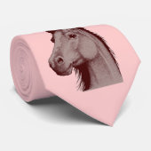 Cravate occidental de cheval de rose de style (Roulé)