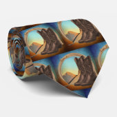 Cravate occidentale d'impression de corde de (Roulé)