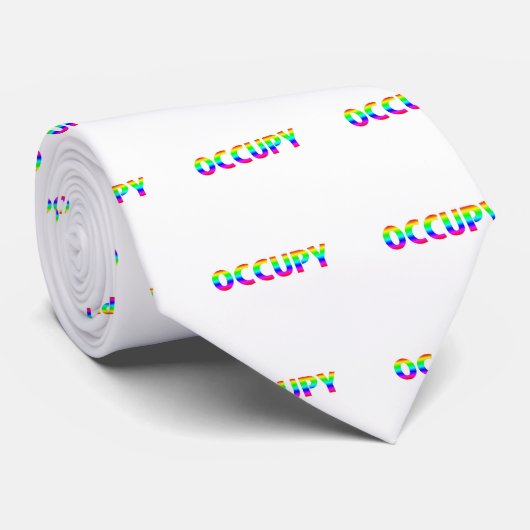 Cravate Occupy Rainbow (Roulé)