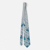 Cravate Ocean Beach Blue Butterfly Tie – Mer tropicale (Dos)