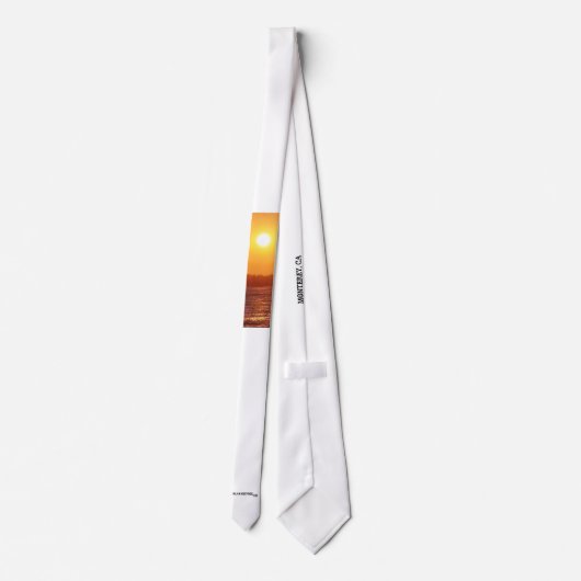 Cravate Océan du coucher du soleil (Dos)
