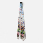 Cravate Ocean Grove NJ – Parapluie Orange (Dos)