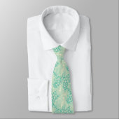 Cravate Ocean Shells Sea Waves Abstrait Vintage Motif (Attaché)