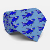 Cravate OceanBlue poisson-a couvert de tuiles (Roulé)