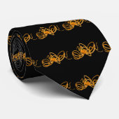 Cravate Octopus orange (Roulé)