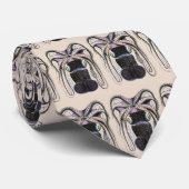 Cravate Octopus ou calmar géant vintage, animal marin (Roulé)