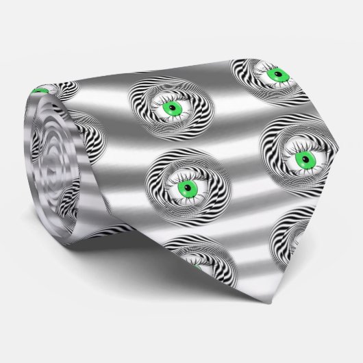 CRAVATE OEIL HYPNOTIQUE HYPNOTISANT - HYPNOTISEUR (Roulé)